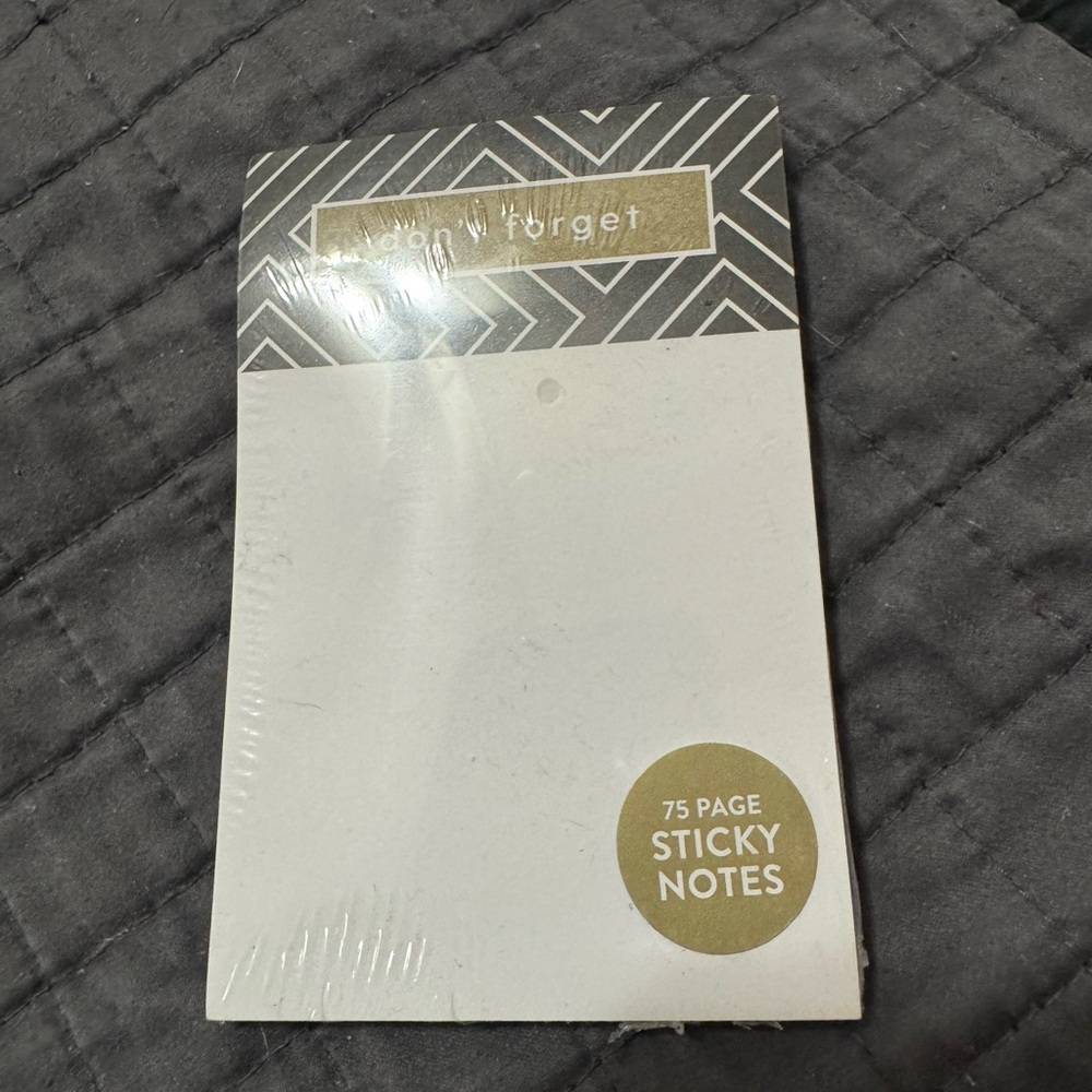 Geometric Gray Sticky Notes
